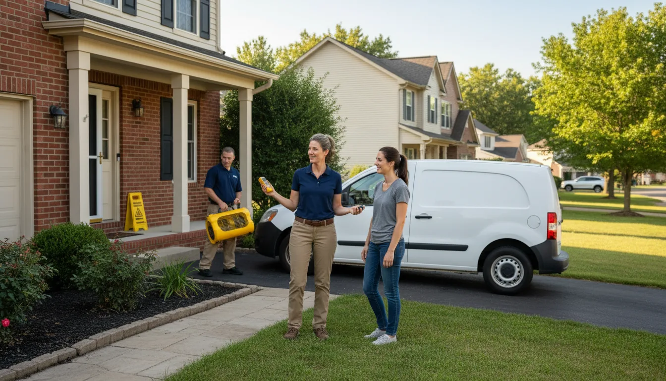 Residential water damage restoration in Breaux Bridge, LA